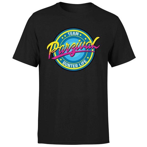 Ready Player One: Team Parzival T-Shirt - Black (Parallel Import)
