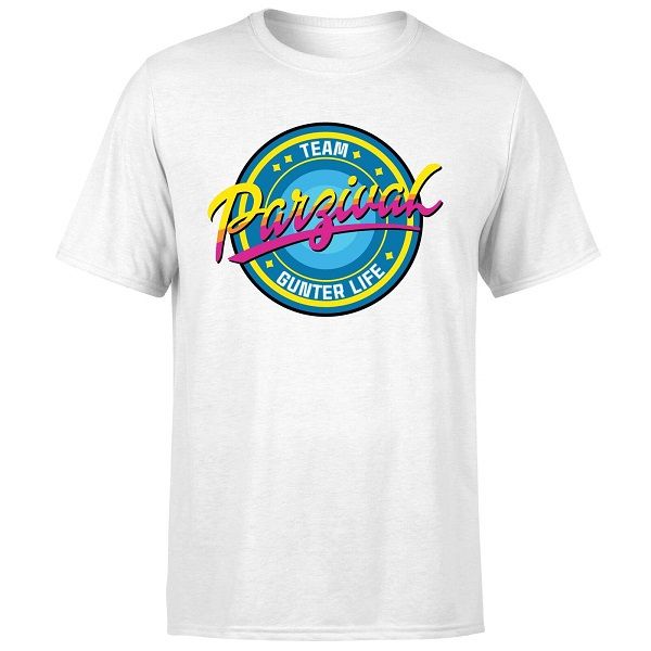 Ready Player One: Team Parzival T-Shirt - White (Parallel Import)