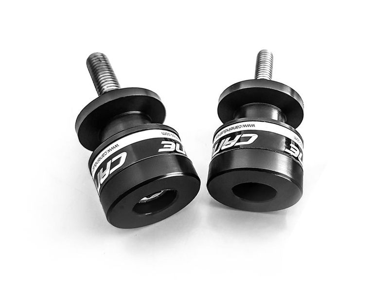 Swing Arm Crash Bobbins &amp; Paddock Stand Spolls - Most Kawasaki, KTMs (10mm)