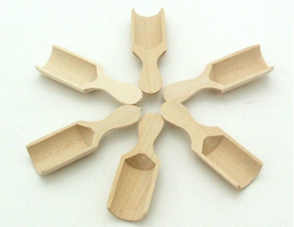 EHK - 6cm Mini Wooden Scoops - Set of 6