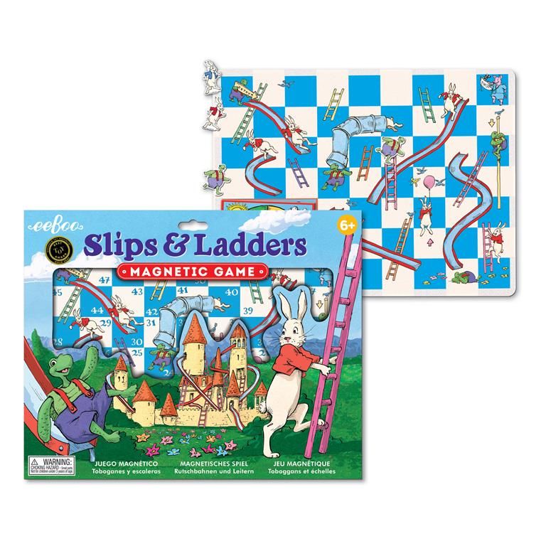 Eeboo Magnetic Board Game - Slips & Ladders 