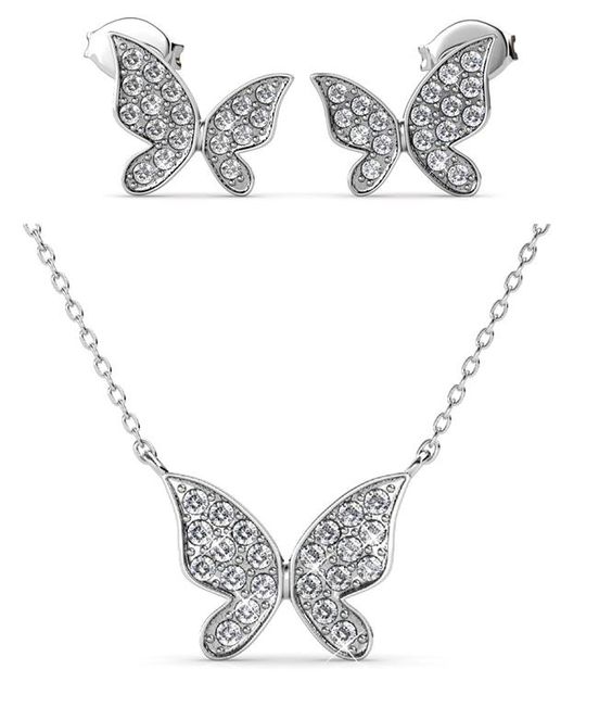 Destiny Butterfly Hope set with Swarovski Crystals - White | Shop Today ...