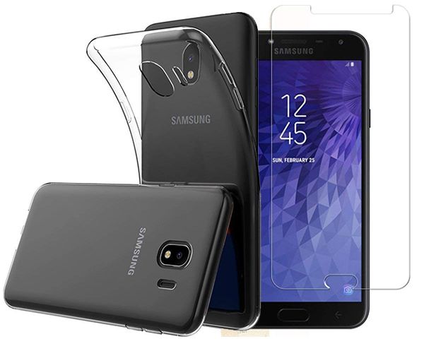 Tempered Glass and Protective Clear Case for Samsung J5 PRO