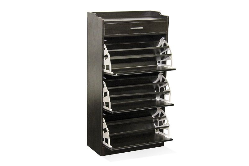 Fine Living 3 Tier Mirror Shoe With Draw Wenge Buy Online