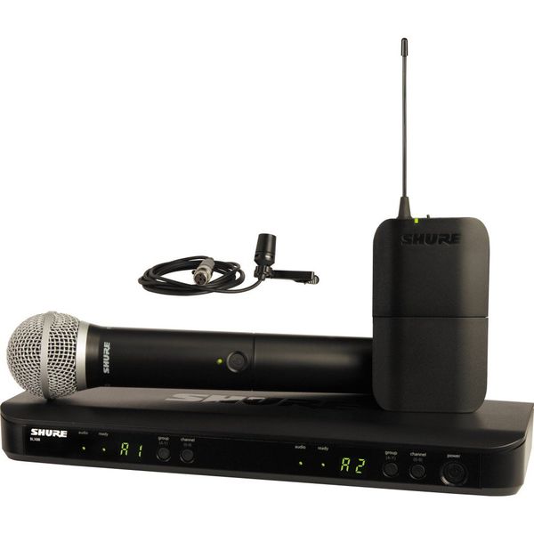 Shure BLX1288E/CVL Wireless Dual Channel Combo Wireless System