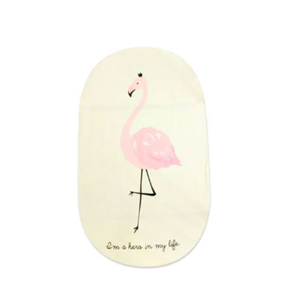 Iconix Knitted Cotton Fitted Baby Crib Mattress Cover- A Flamingo