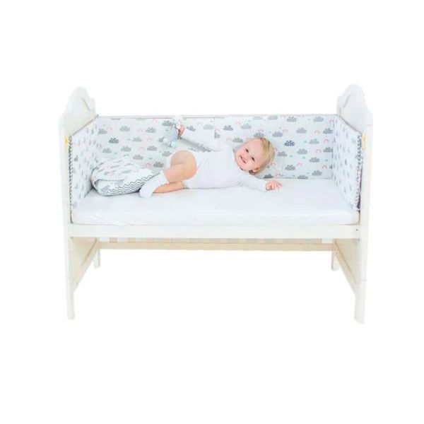 Iconix Cot Bumper - Cloud