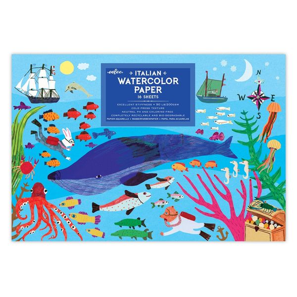 eeBoo Creative Watercolour Paper Pad - In the Sea