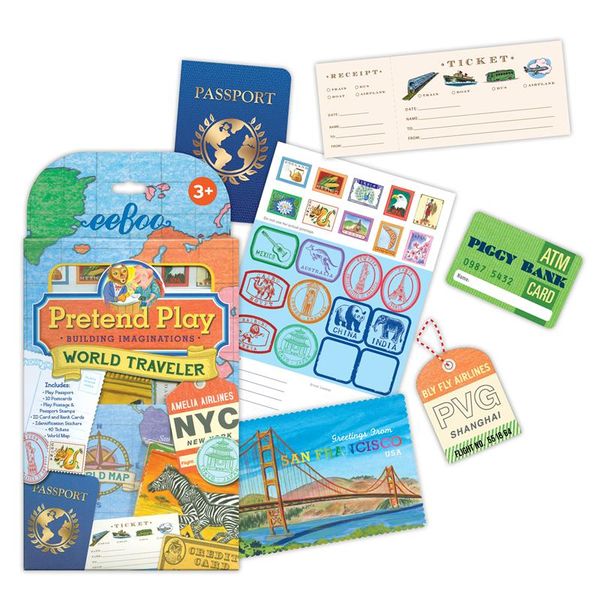 eeBoo Pretend Play - World Traveller Set