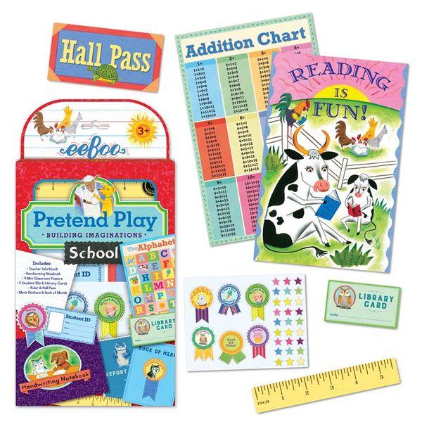 eeBoo Pretend Play - School Set