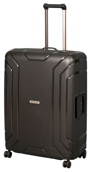 Cellini Safetech 640mm Multi-lock 4 Wheel Trolley with TSA Lock - Stealth Black