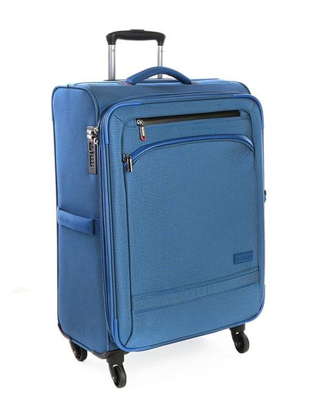 Cellini Microlite 650mm Lightweight 4 Wheel Trolley with TSA Lock - Sapphire