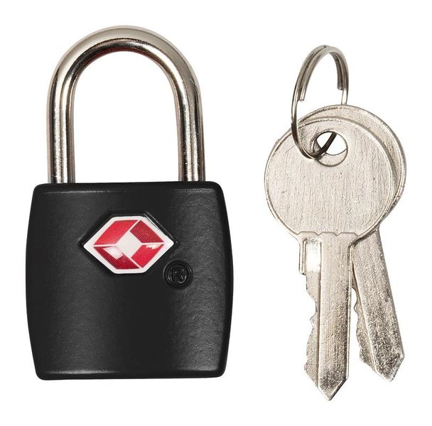 Cellini Black TSA Padlock Set - 2 x Key Locks