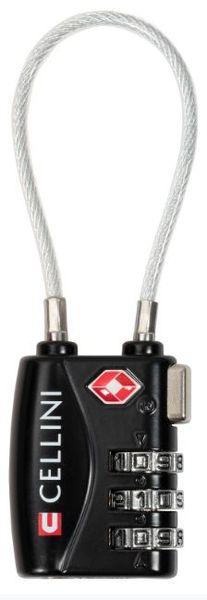 Cellini TSA Cable Lock - Black