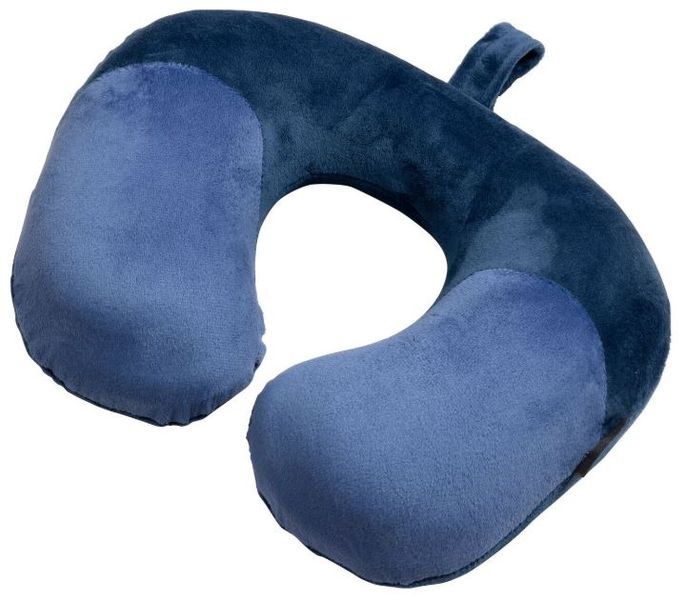 Cellini Contoured Memory Foam Travel Pillow - Navy Blue