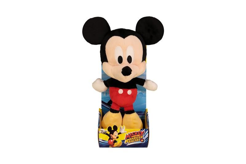 Mickey Mouse Big Head Plush 25cm In Plinth