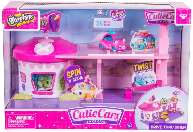 Shopkins Cutie Diecast Cars Playset