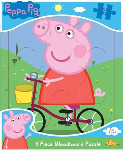 Peppa Pig 9 Piece Wood Board Puzzle
