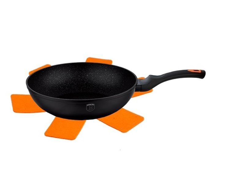 Berlinger Haus 28cm Marble Coating Wok - Granit Diamond Line