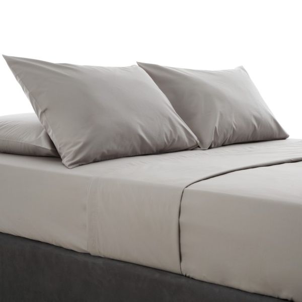 Miss Lyn 200 Thread Count Flat Sheet - Grey