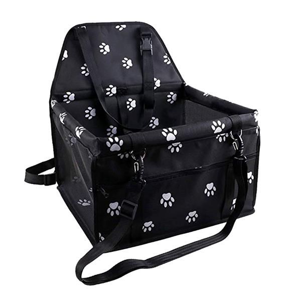 Car Booster Seat Carrier for Dogs - Black &amp; White