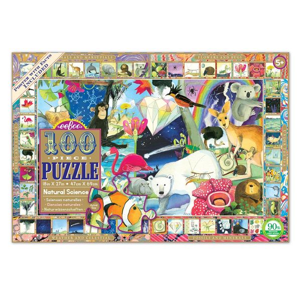 eeBoo Educational Puzzle - Natural Science (100 Pieces)