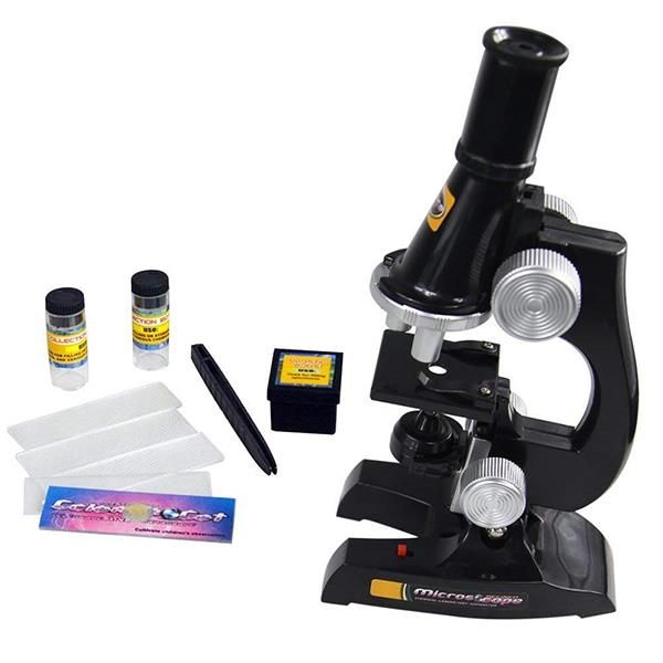 Microscope With LED 100X 200X &amp; 450X Science Toy