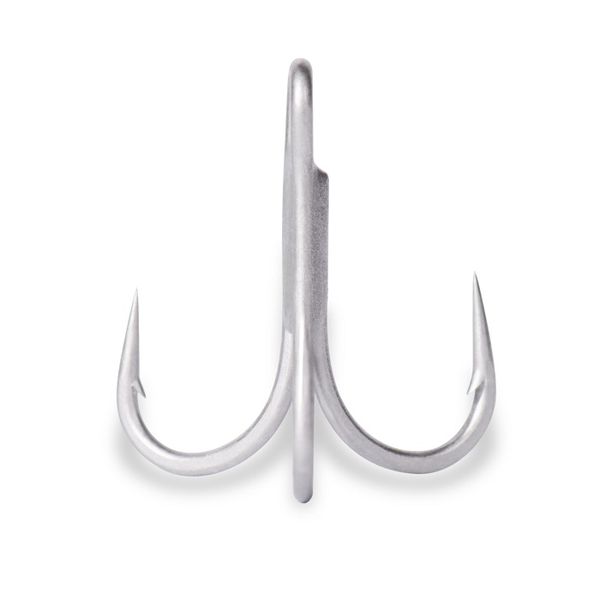 Mustad 36330NP-DS4 In-Line Treble Fishing Hook - Silver