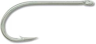 Mustad 10849NP-DT1/0 Soi Fishing Hook - Silver