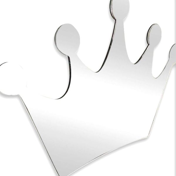Kids Shatterproof Acrylic Mirror Bedroom Decor - Crown