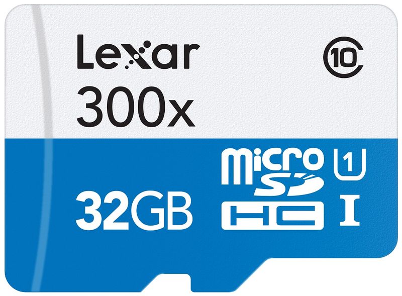 Lexar 32GB 300x/ UHS-I 45mbs micro SDHC Card