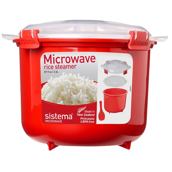 Sistema - Microwave Rice Cooker - Red