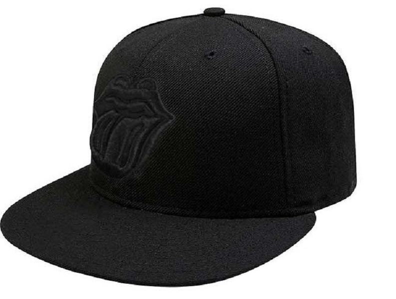 Rolling Stones: Classic Tongue Snapback Cap - Black (Parallel Import)
