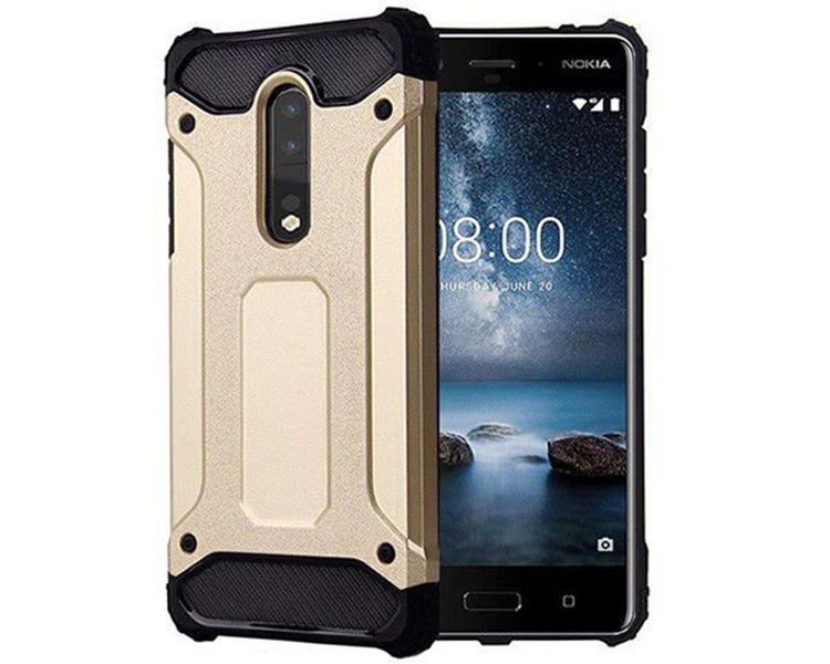 Shockproof Protective Case for Nokia 8 - Gold