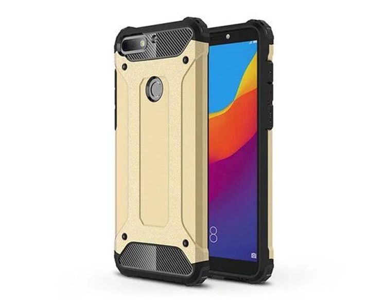 Shockproof Protective Case for Huawei Y7 Prime 2018 - Gold