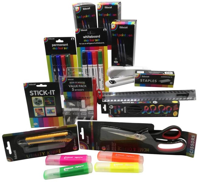 Educat Office Essential Stationery - Pack 2 (Mega Pack)