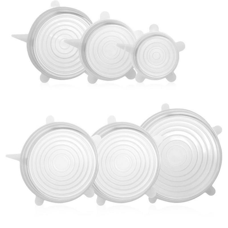 Clear Silicone Stretch Lid - Set of 6 | Shop Today. Get it Tomorrow ...