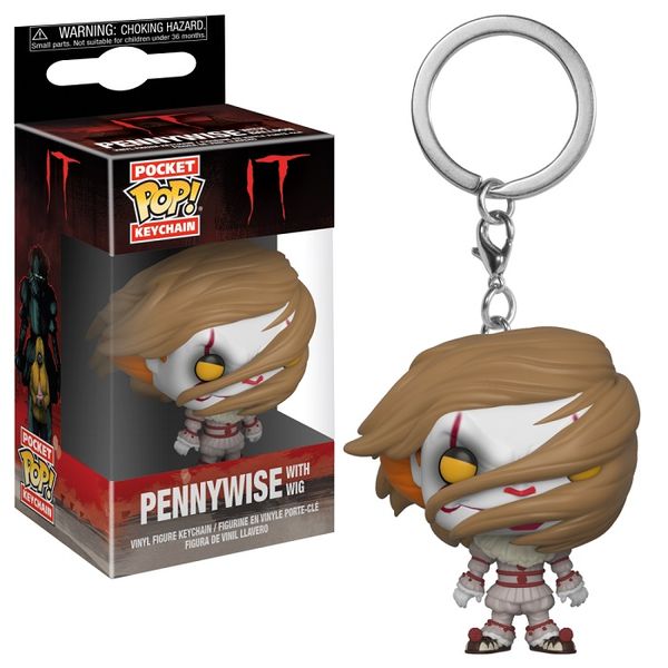 Funko Pop Pocket Keychain It 2017 - Pennywise With Wig