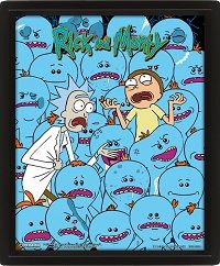 Rick and Morty: Mr Meeseeks - 3D Framed Print (Parallel Import)