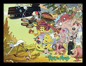 Rick and Morty: Creatures Barrage - Framed Print (Parallel Import)