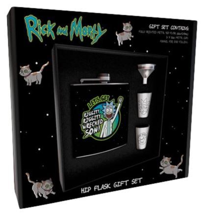 Rick and Morty: Wrecked - Hip Flask Set (Parallel Import)