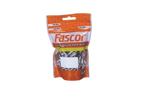 Fascor - 4.0 x 10mm Aluminium Pop Rivet