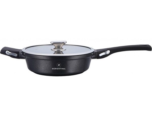 Herenthal 24cm Greblon Non-Stick C3+ Coating Deep Frypan