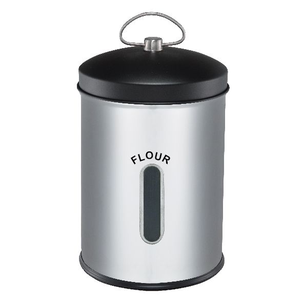 Continental Homeware Stainless Steel 5ltr Storage Cannister - Flour
