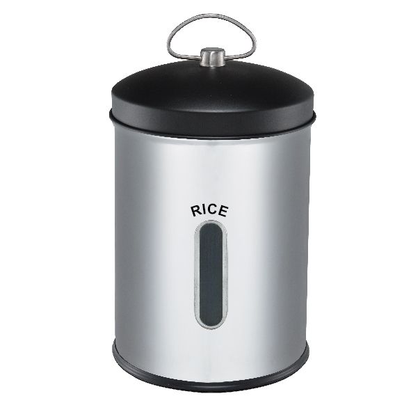 Continental Homeware Stainless Steel 5ltr Storage Cannister - Rice