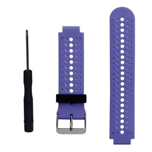 Circle Silicone Band for Garmin Forerunner - Lilac &amp; White