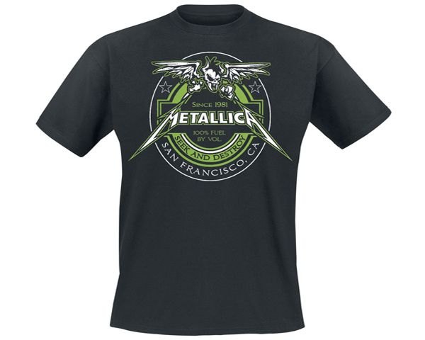 RockTs Metallica 100% Fuel - Seek And Destroy T-Shirt