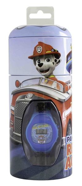 Paw Patrol By Nickelodeon Official Licensed Kids Boys Watch &amp; Tin Set