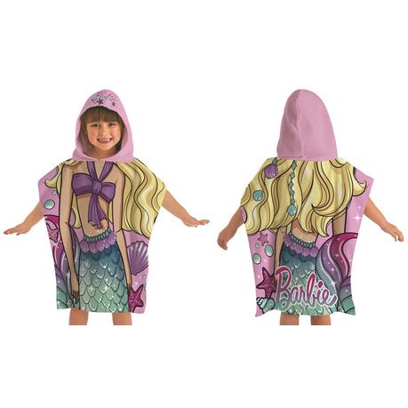 barbie hooded towel