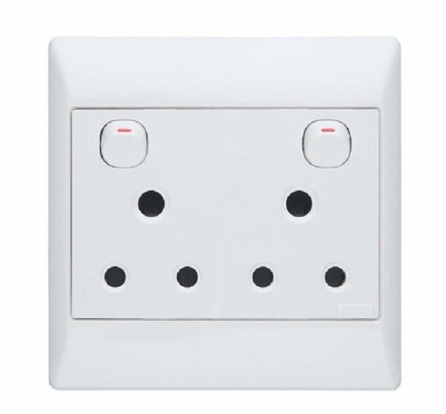 Double Wall Switched Socket